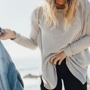 CJLA Evelyn Pullover Sweater- Beige and Black